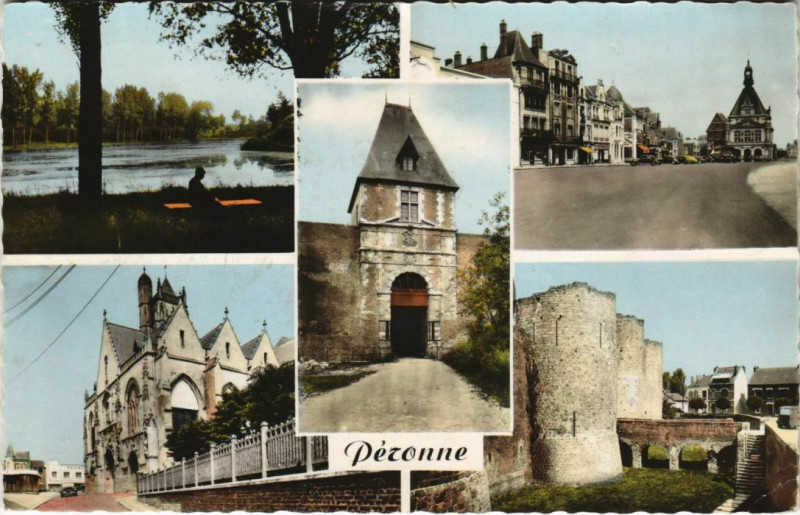 Carte postale ancienne Peronne à Péronne