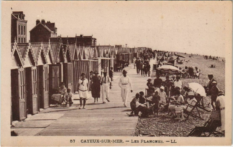 Carte postale ancienne Cayeux-sur-Mer Les Planches à Cayeux-sur-Mer