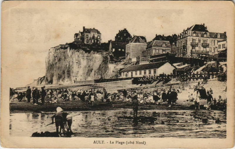 Carte postale ancienne Ault La Plage à Ault