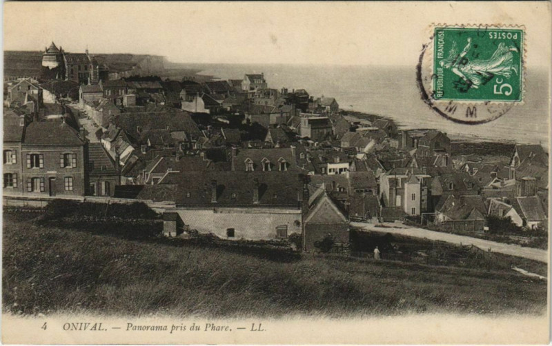 Carte postale ancienne Onival-sur-Mer Panorama pris du Phare
