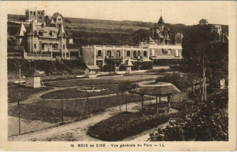 Carte postale ancienne Bois-de-Cise Vue générale du parc