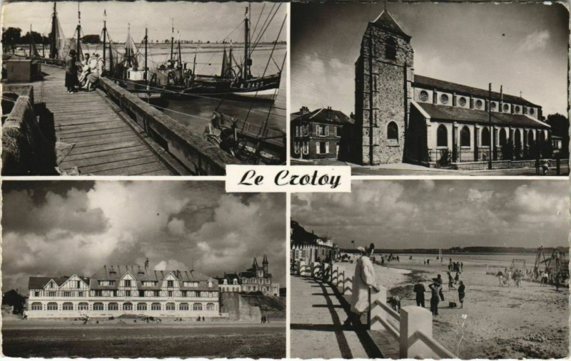 Carte postale ancienne Le Crotoy Le Port au Crotoy