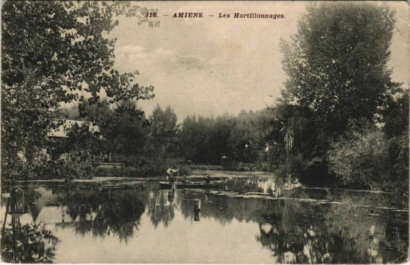 Carte postale ancienne Amiens Les Hortillonnages à Amiens