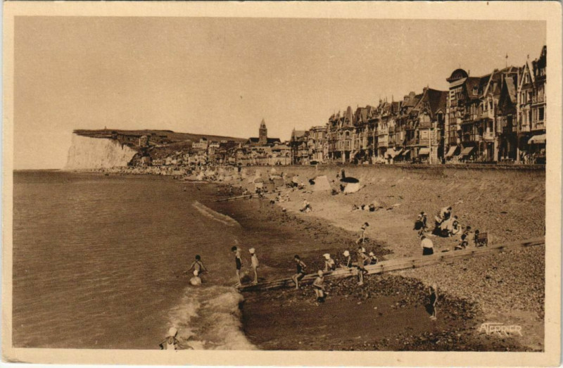 Carte postale ancienne Mers-les-Bains Vue générale à Mers-les-Bains
