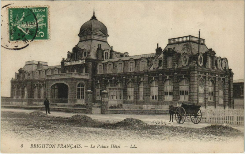 Carte postale ancienne Brighton Cayeux-sur-Mer La Palace Hotel à Cayeux-sur-Mer