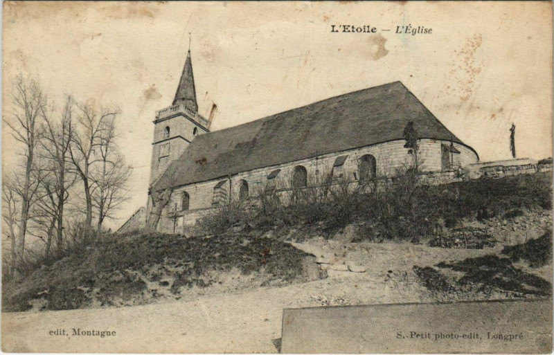 Carte postale ancienne L'Etoile Eglise à L'Étoile