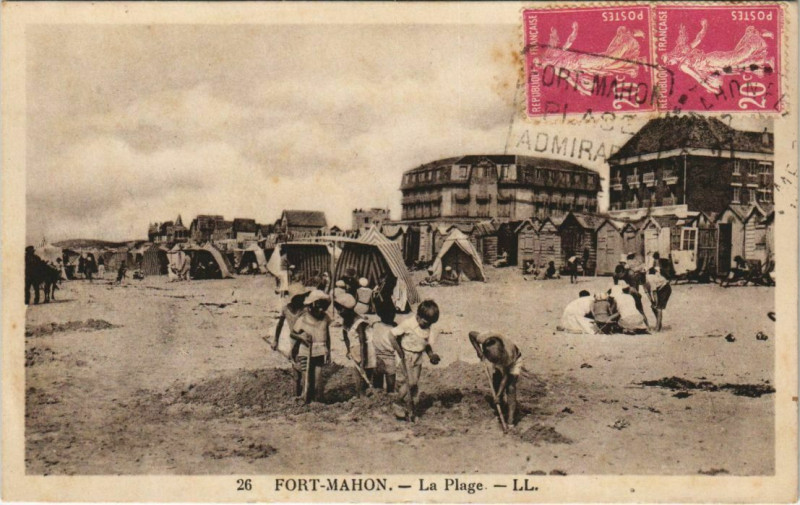 Carte postale ancienne Fort-Mahon La Plage