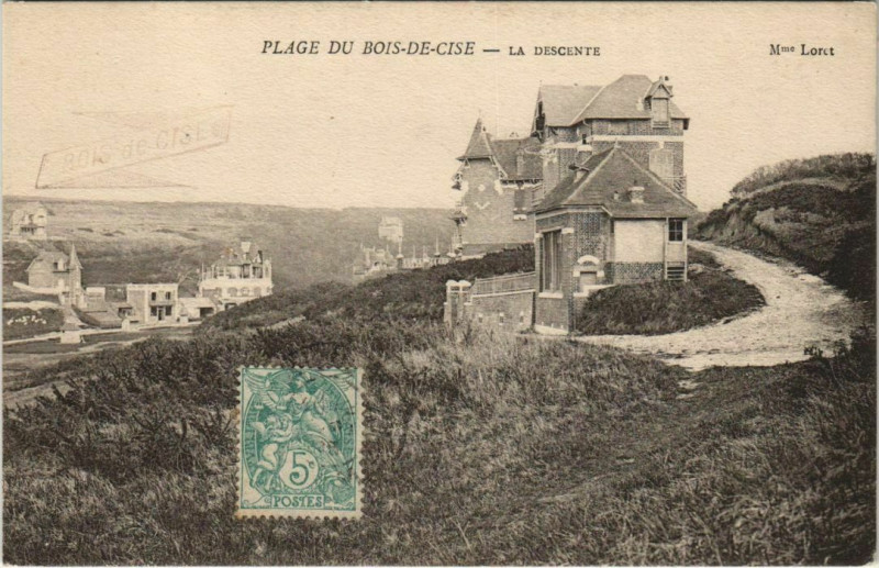 Carte postale ancienne Plage du Bois-de-Cise La Descente