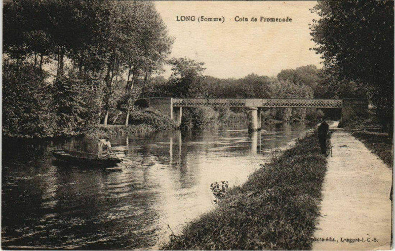 Carte postale ancienne Long Coin de Promenade à Long