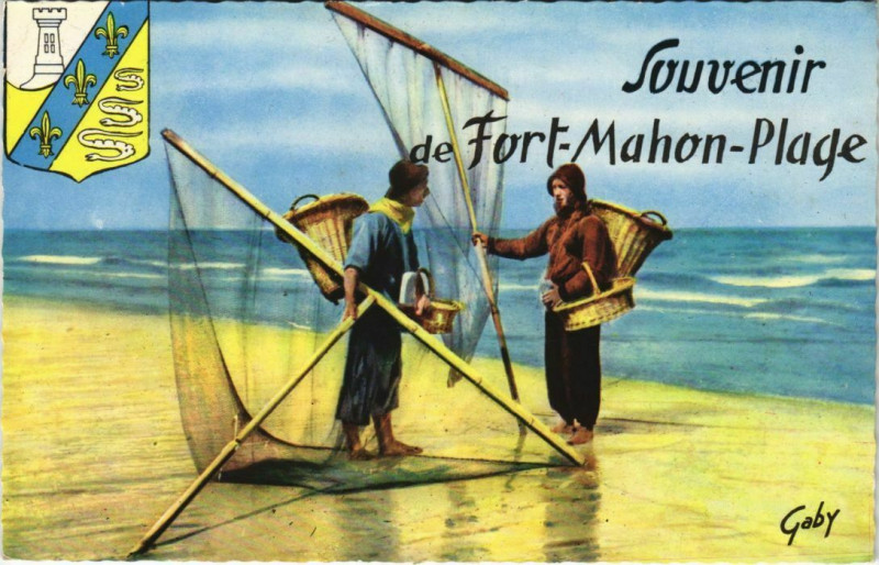 Carte postale ancienne Souvenir de Fort-Mahon