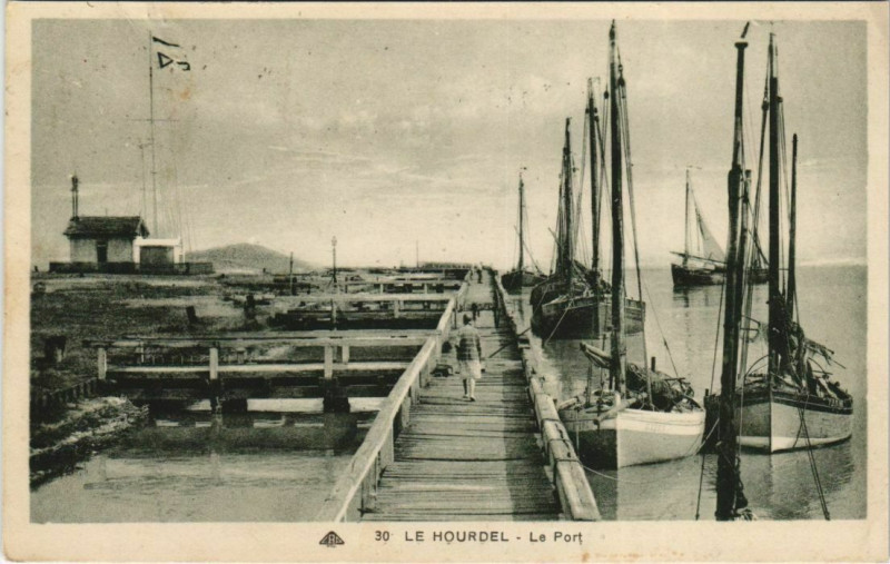 Carte postale ancienne Le Hourdel Le Port