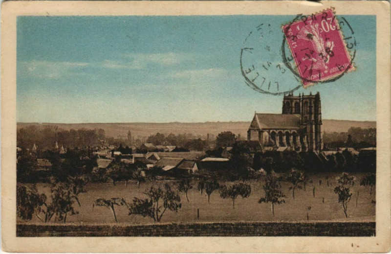 Carte postale ancienne Corbie Vue générale à Corbie