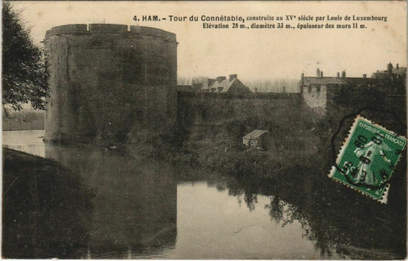 Carte postale ancienne Tour du Connétable à Ham