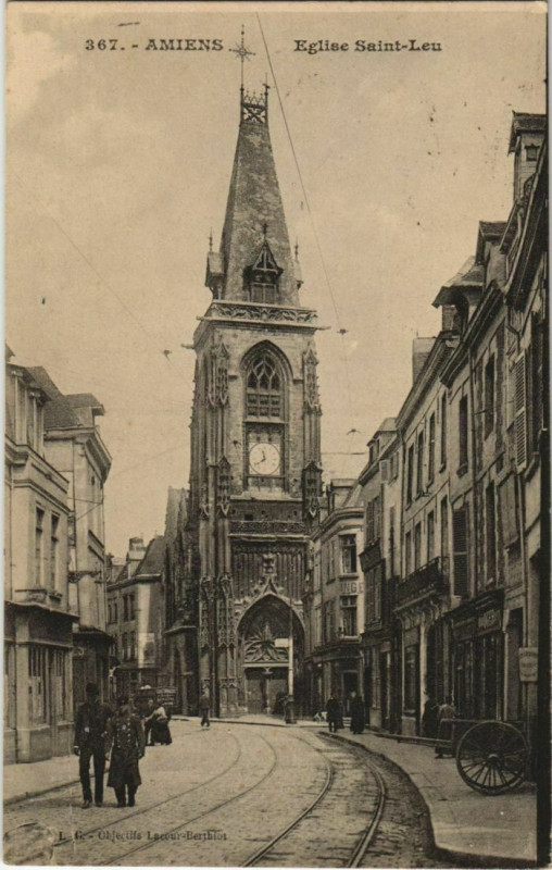 Carte postale ancienne Amiens Eglise Saint-Leu à Amiens