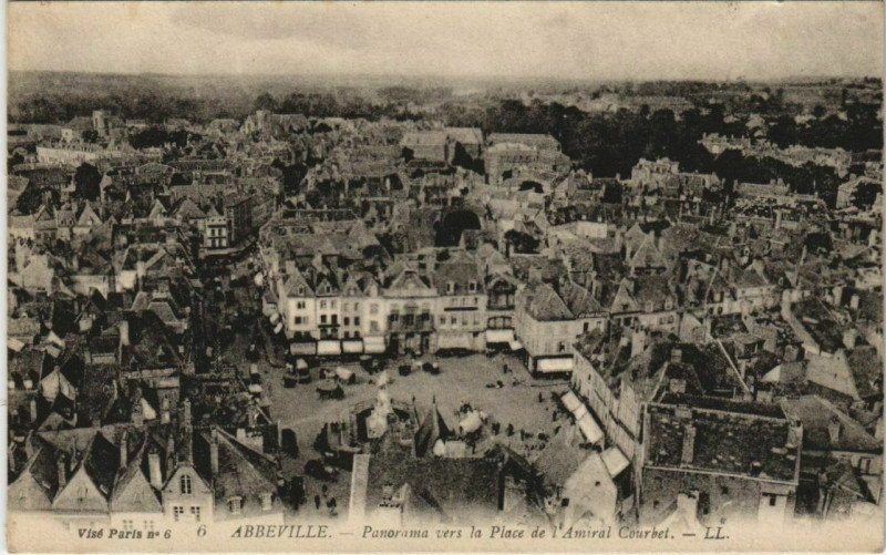 Carte postale ancienne Abbeville Panorama à Abbeville