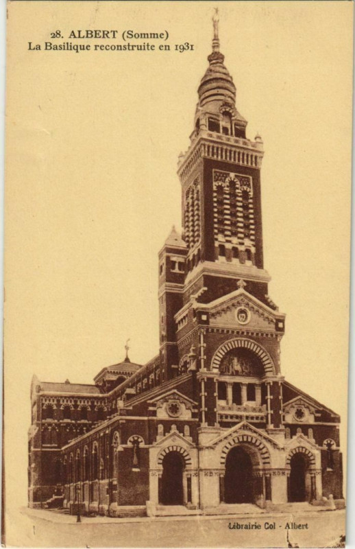 Carte postale ancienne Albert la Basilique à Albert