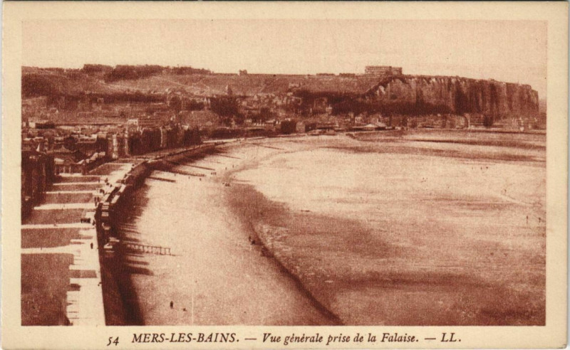 Carte postale ancienne Mers-les-Bains Vue générale à Mers-les-Bains