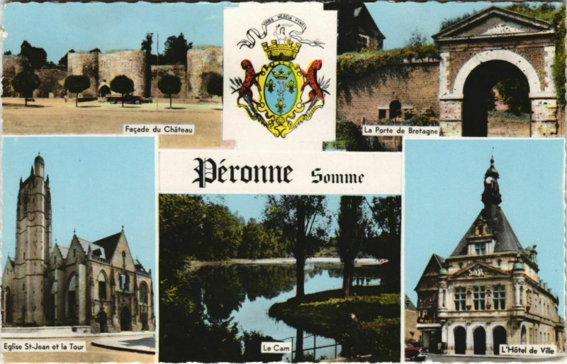 Carte postale ancienne Peronne à Péronne