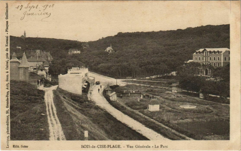 Carte postale ancienne Bois-de-Cise Vue générale le Parc