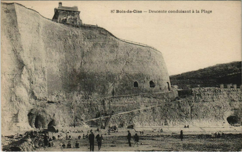 Carte postale ancienne Bois-de-Cise Descente conduisant a la Plage
