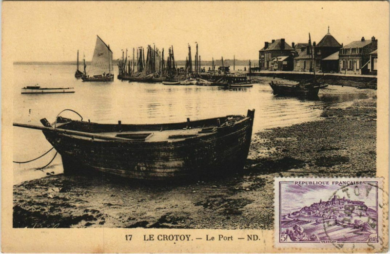 Carte postale ancienne Le Crotoy Le Port au Crotoy