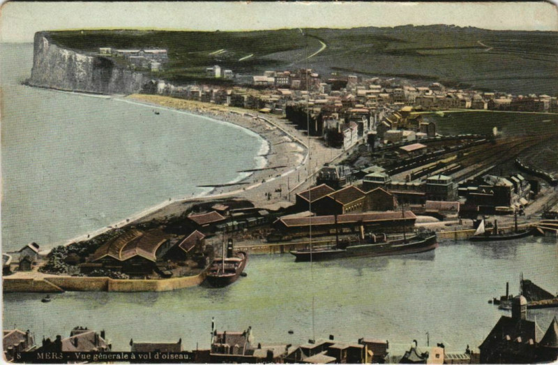 Carte postale ancienne Mers-les-Bains Vue générale à Mers-les-Bains