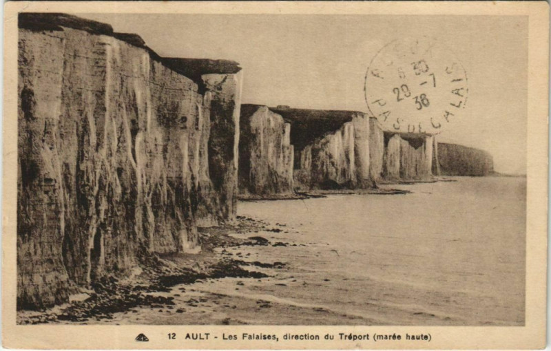 Carte postale ancienne Ault Les Falaises à Ault
