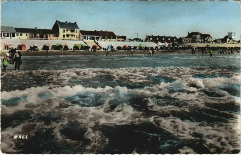 Carte postale ancienne Quend-Plage les Pins la plage à Quend