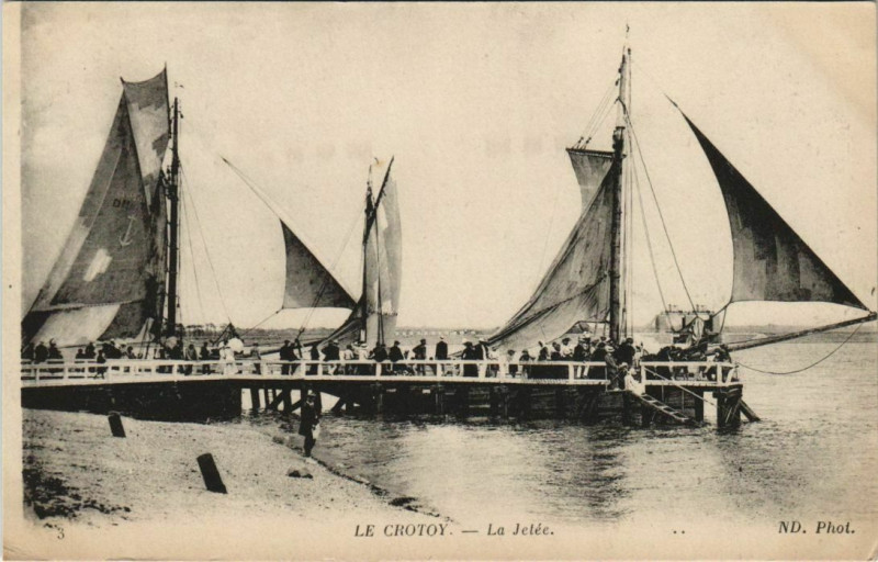 Carte postale ancienne Le Crotoy La Jetée au Crotoy
