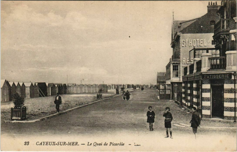 Carte postale ancienne Cayeux-sur-Mer Quai de Picardie à Cayeux-sur-Mer