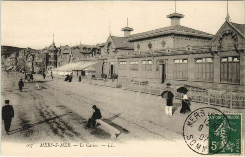Carte postale ancienne Mers-les-Bains Le Casino à Mers-les-Bains