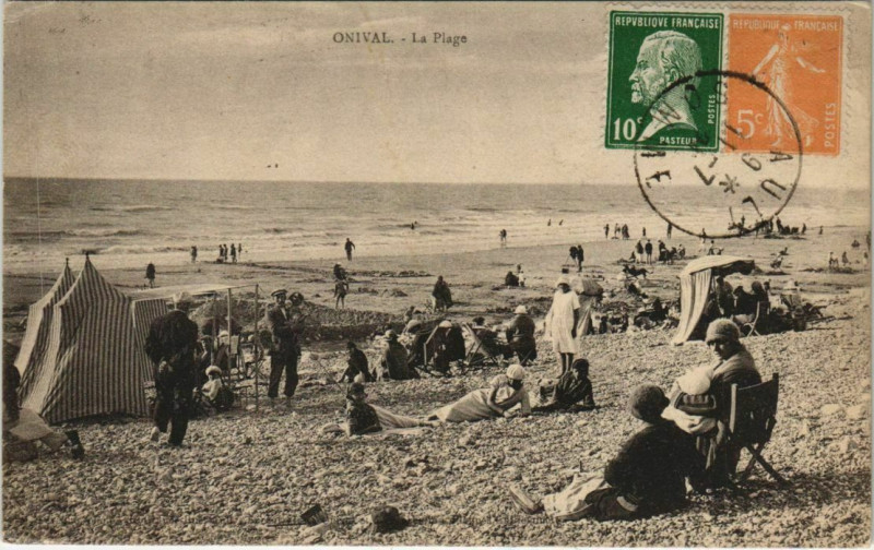 Carte postale ancienne Onival-sur-Mer La Plage