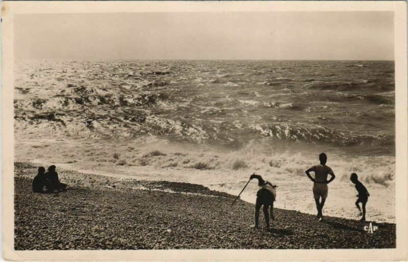 Carte postale ancienne Cayeux-sur-Mer Contre Jour à Cayeux-sur-Mer