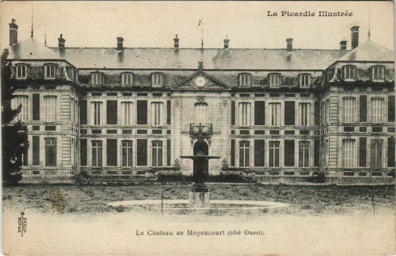 Carte postale ancienne Chateau de Moyencourt à Moyencourt
