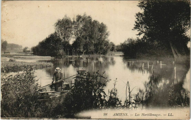 Carte postale ancienne Amiens Les Hortillonnages à Amiens