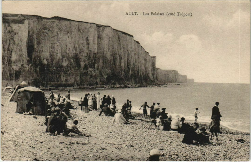 Carte postale ancienne Ault Les Falaises à Ault