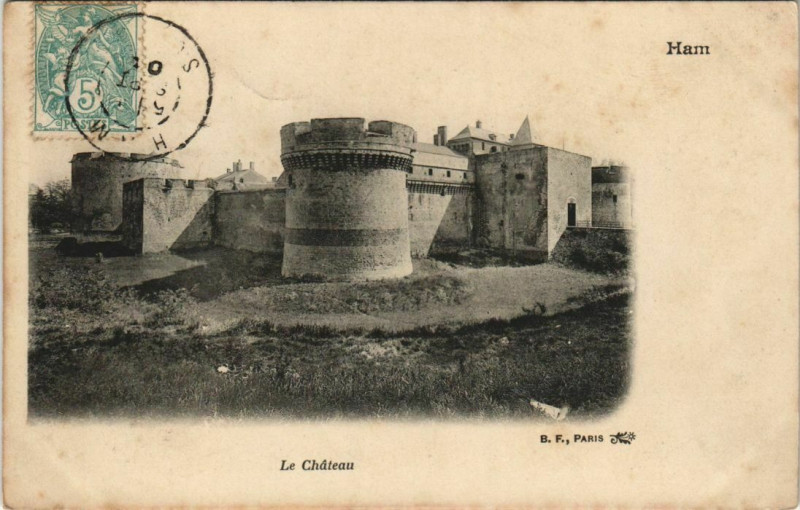 Carte postale ancienne Ham Le Chateau à Ham