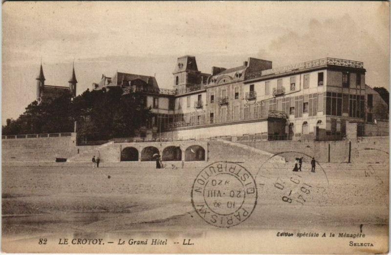 Carte postale ancienne Le Crotoy Le Grand Hotel au Crotoy