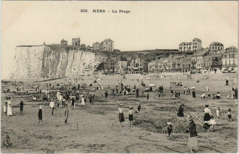 Carte postale ancienne Mers-les-Bains La Plage à Mers-les-Bains