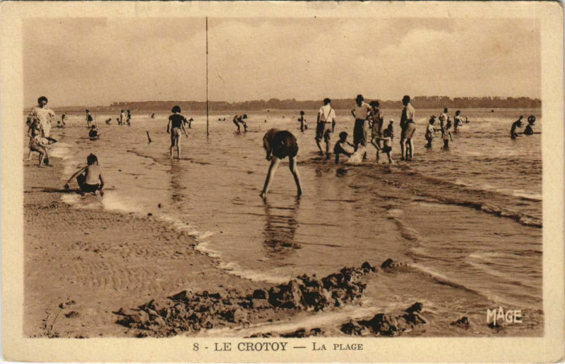 Carte postale ancienne Le Crotoy La Plage au Crotoy