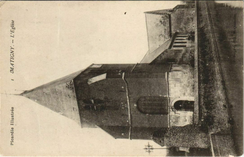 Carte postale ancienne Matigny Eglise à Matigny