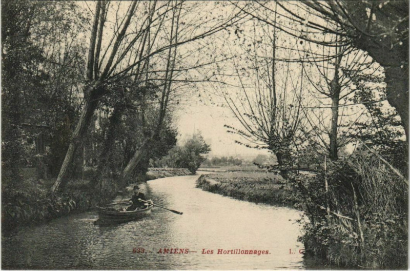 Carte postale ancienne Amiens Les Hortillonnages à Amiens