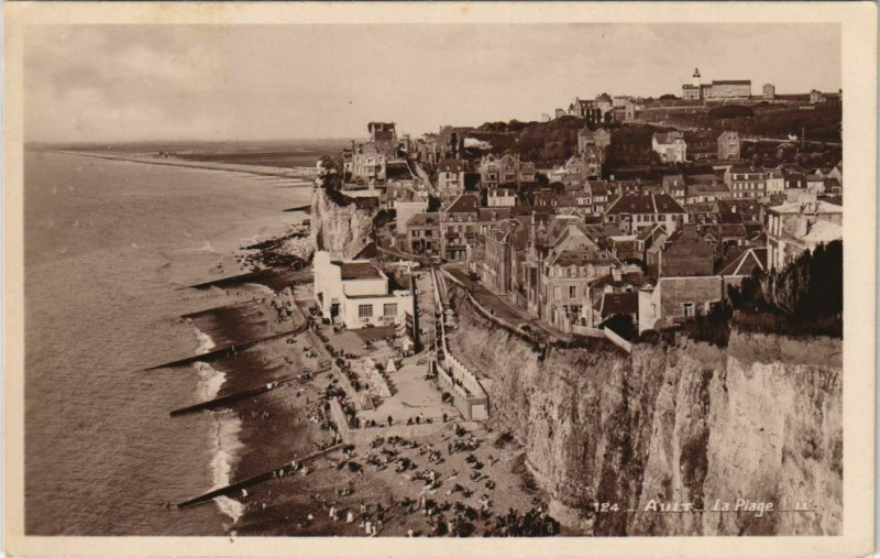 Carte postale ancienne Ault La Plage à Ault