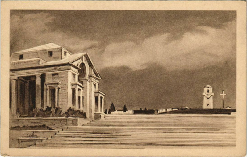 Carte postale ancienne Mémorial Australien de Villers-Bretonneux à Villers-Bretonneux