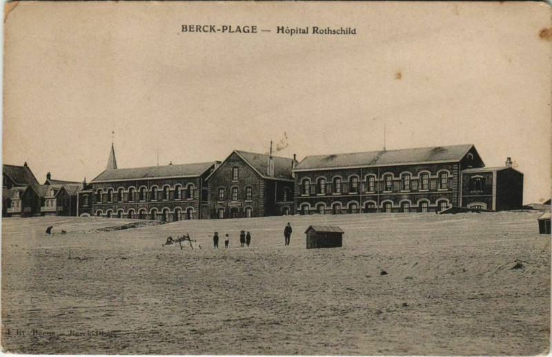 Carte postale ancienne Berck-Plage - Hopital Rothschild à Berck