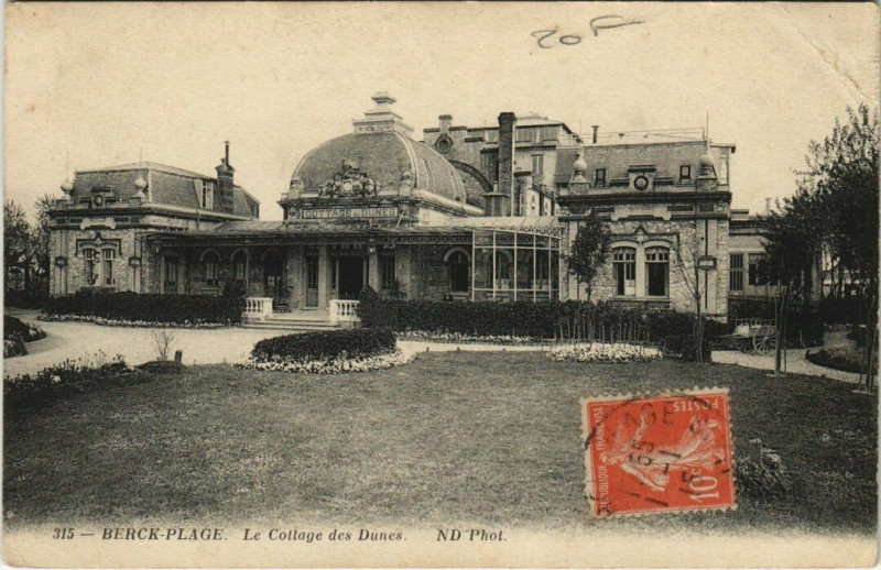 Carte postale ancienne Berck-Plage Le Cottage des Dunes à Berck