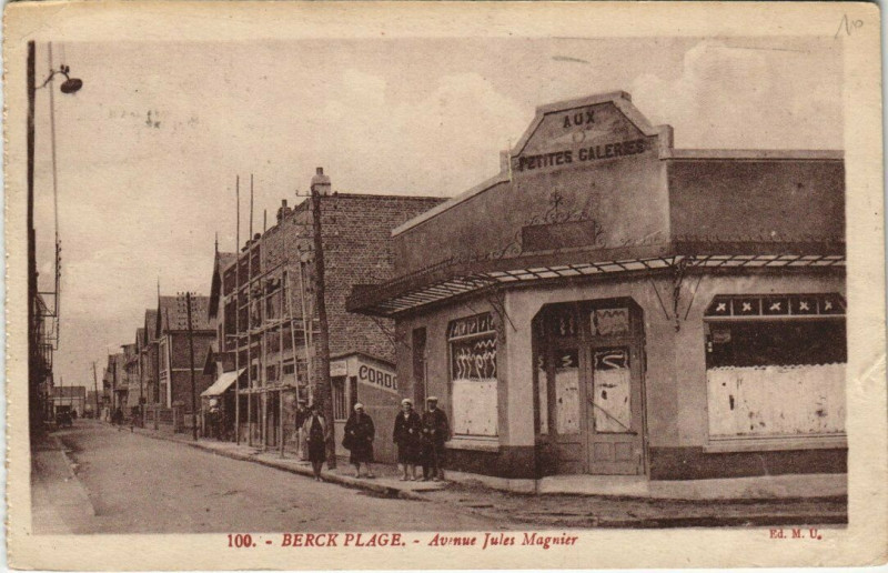 Carte postale ancienne Berck-Plage Avenue Jules magnier à Berck