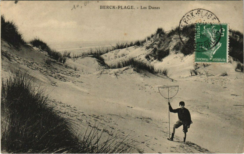 Carte postale ancienne Berck-Plage Les Dunes à Berck