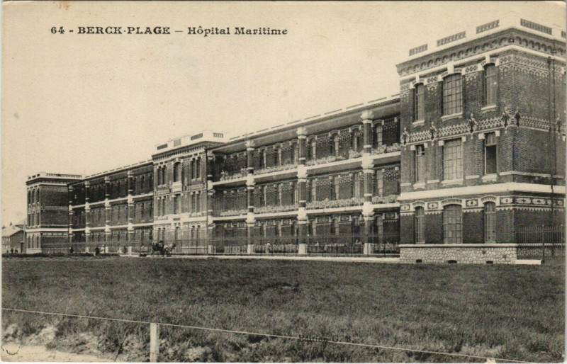Carte postale ancienne Berck-Plage Hopital Maritime à Berck