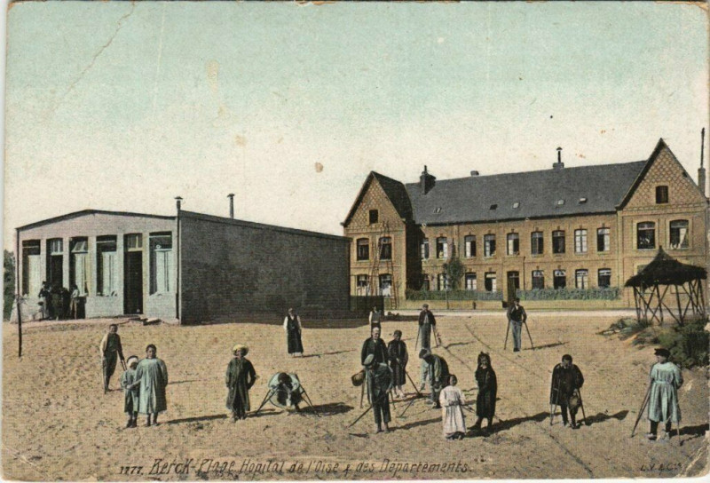 Carte postale ancienne Berck-Plage Hopital de l'Oise à Berck